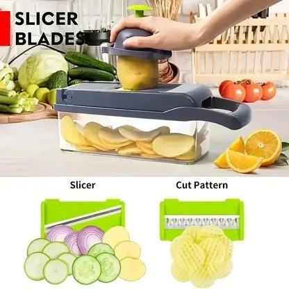 16 in 1 Multifunctional Vegetable Chopper & Slicer