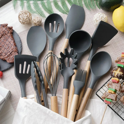 12 Pcs Silicone Utensil Set