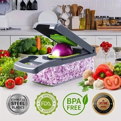 16 in 1 Multifunctional Vegetable Chopper & Slicer