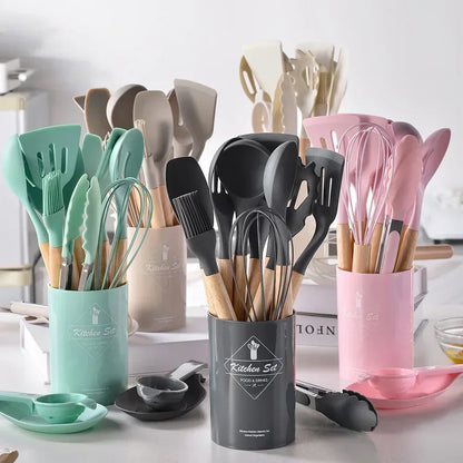 12 Pcs Silicone Utensil Set