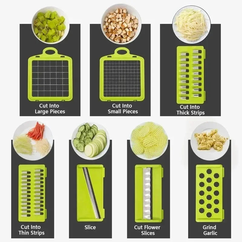 16 in 1 Multifunctional Vegetable Chopper & Slicer