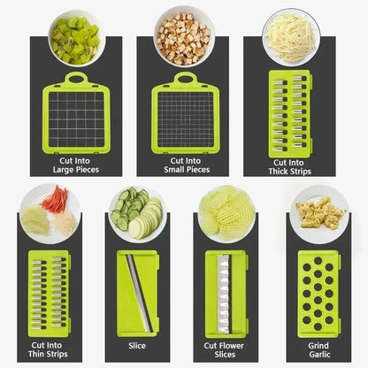 16 in 1 Multifunctional Vegetable Chopper & Slicer