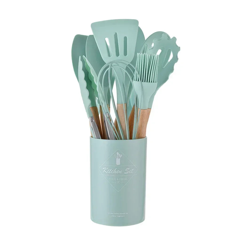 12 Pcs Silicone Utensil Set