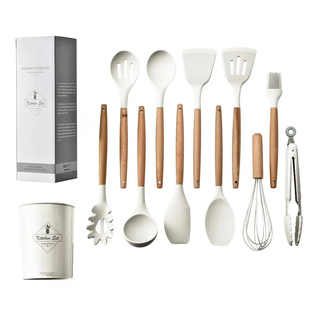 12 Pcs Silicone Utensil Set