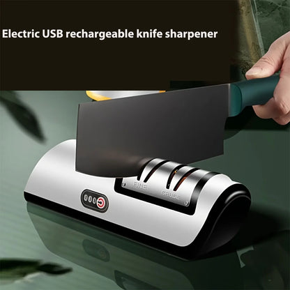 Kitchen Electric Knife Sharpener Multifunctional Automatic Professional 4 Gears Electric Knife Sharpener Kitchen Accessories